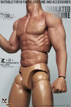 Vienam-pardavimo 1/6 masto veiksmų skaičius, 3.0 raumenų Logan vyrų kūno su besiūlių rankas, krūtinės raumenys stiprūs modelis žaislai