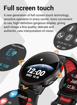 Willgallop S20 visą ekraną vandeniui smart žiūrėti Bluetooth 5.0 fitness tracker širdies ritmo monitoringo smart laikrodis vyrams/moterims