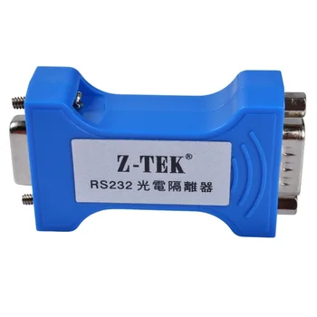 Z-TEK RS-232 nuoseklusis prievadas optoelektronikos izoliatorius 9 pin serial RS232 apsaugos nuo žaibo ir viršįtampių 3 Bitai Izoliuotas Skaičiuoklė