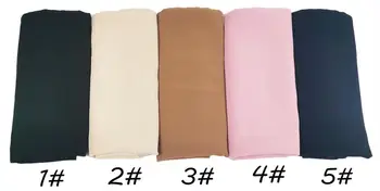 Z70 Moterų vientisos spalvos raukšlių šifono hijab skaros šalikas hijab šalikas lankelis wrap mados musulmonų šalikai/šalikas 180*75 cm